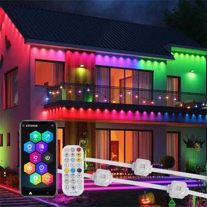 Tiktok thông minh tuya App RGB LED ánh sáng âm nhạc âm thanh kích hoạt cho kỳ nghỉ bên trang trí eave đèn làm bằng bền PC chất liệu - Product Image 3