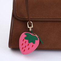 Creatieve schattige fruit portemonnee hanger aardbei minimalistische mini portemonnee sleutelhanger portemonnee opbergzak hangende decoratie