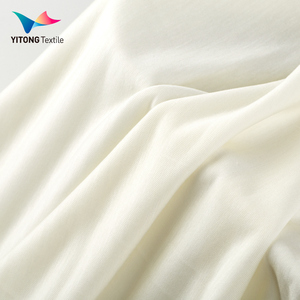 Tissu jersey mélangé écologique 150 GSM 90% Lyocell 10% Viscose de lait pour vêtements et <span class=keywords><strong>t</strong></span>-shirts, doux et respirant - Product Image 3