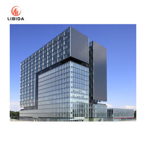 Mur rideau moderne en verre à double vitrage Façade isolée en aluminium structurel plat incurvé pour centre commercial Meilleur <span class=keywords><strong>prix</strong></span> par <span class=keywords><strong>M2</strong></span> - Product Image 6