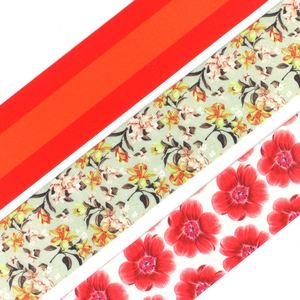 Custom Polyester Spandex Material Printed Elastic Band 3.8Cm Decorative Strap <b>Webbing</b> - Product Image 2