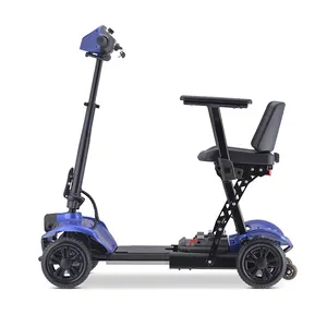 Scooter medico pieghevole per anziani con Scooter pieghevole per disabili portatile a 4 ruote leggero all'ingrosso per disabili