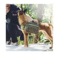 Gilet tactique en alliage pour chien, personnalisable avec logo, système MOLLE, pour grands chiens, entraînement sportif, fournisseur OEM en gros