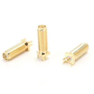 SMA-KE-347-H22.5-1.2 Edge Mount SMA Jack Conector Fêmea SMA Direto