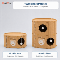 Nouvelle Tente Niche pour Chat Moderne et Mignonne en Feutre Synthétique Multi-couches, Durable, Personnalisable, en Forme de Carton Artistique, Lit et Nid de Sommeil en Arbre