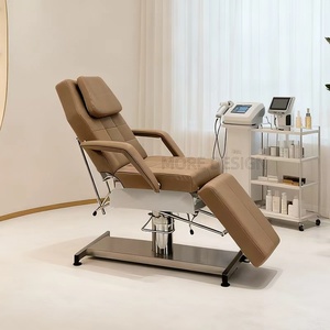 Lit de beauté multifonctionnel réglable pour le visage, la tête et le corps, en cuir, facile à nettoyer, pour salon de <span class=keywords><strong>spa</strong></span>, manucure, pédicure, <span class=keywords><strong>massage</strong></span> - Product Image 5