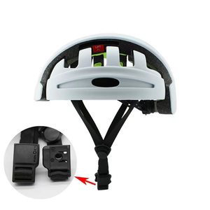 หมวกกันน็อคปั่นจักรยานแบบพับได้สีขาวแบบพับเก็บได้พร้อมช่องระบายอากาศ 16-20 ช่องสำหรับกีฬากลางแจ้งผู้ใหญ่ทุกเพศ - Product Image 1