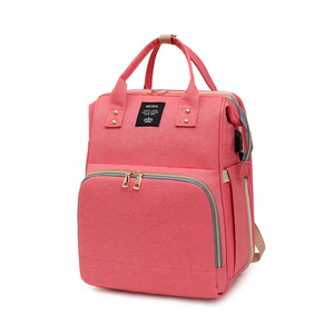 Bebê fralda mochila berço bebê cama fralda saco com mochila USB com mosquiteiro - Product Image 2