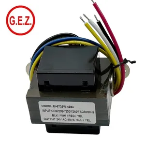 Transformador de potência personalizado direto da fábrica 208V 230V 240V a 24V