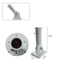 Anneau rotatif réglable pour mât de drapeau en aluminium 6 pieds pour mur extérieur avec support de montage