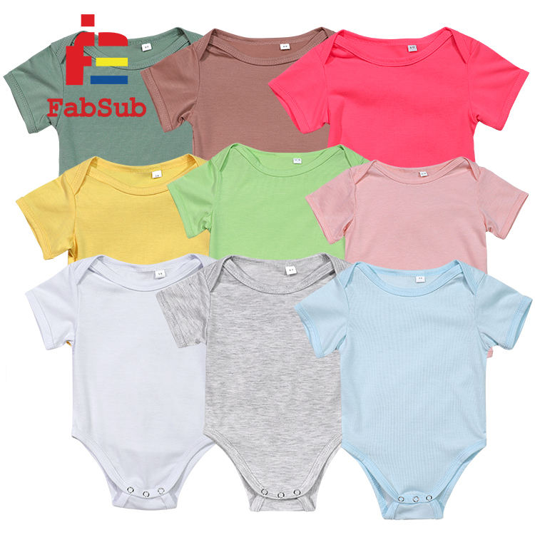 Short Sleeve Baby Polyester Onesies Bella Canvas 134B Baby