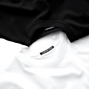 Camiseta Corta de Cuello Redondo con Logotipo Personalizado de la Mejor Calidad de Europa, Manga Corta, Cintura Alta, Color Sólido Informal, 100% Tejido de Punto - Product Image 4