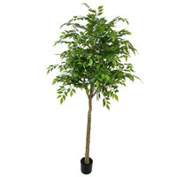 Plante Artificielle Grande en Polyester Écologique Personnalisable pour Décoration Intérieure et Extérieure, Plante en Pot Artificielle Façon Arbre
