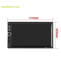 Xinyoo fabrika fiyat araba radyo Video USB ayna bağlantı 7018B evrensel 2-DIN 7''Car ses çalar araba MP5 çalar