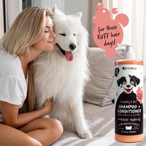 <span class=keywords><strong>Shampoo</strong></span> e Balsamo 2 in 1 di Lusso per Cani e Gatti, con Papaya e Cocco, Vegano e Naturale, per Toelettatura Professionale, Etichetta Privata - Product Image 2