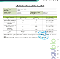 Aogubio Lauryl sulfate de sodium, tensioactif anionique, matière première en vrac, CAS 151-21-3