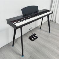 88 Key Digital Piano Keyboard PVC Wood Grain Musical Instrument Y-880 Musical Instruments