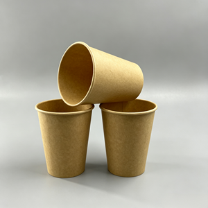 Gobelets en papier kraft personnalisés avec logo, à paroi simple ou double, écologiques, 0 à 8 couleurs, pour café, thé, lait - Product Image 4