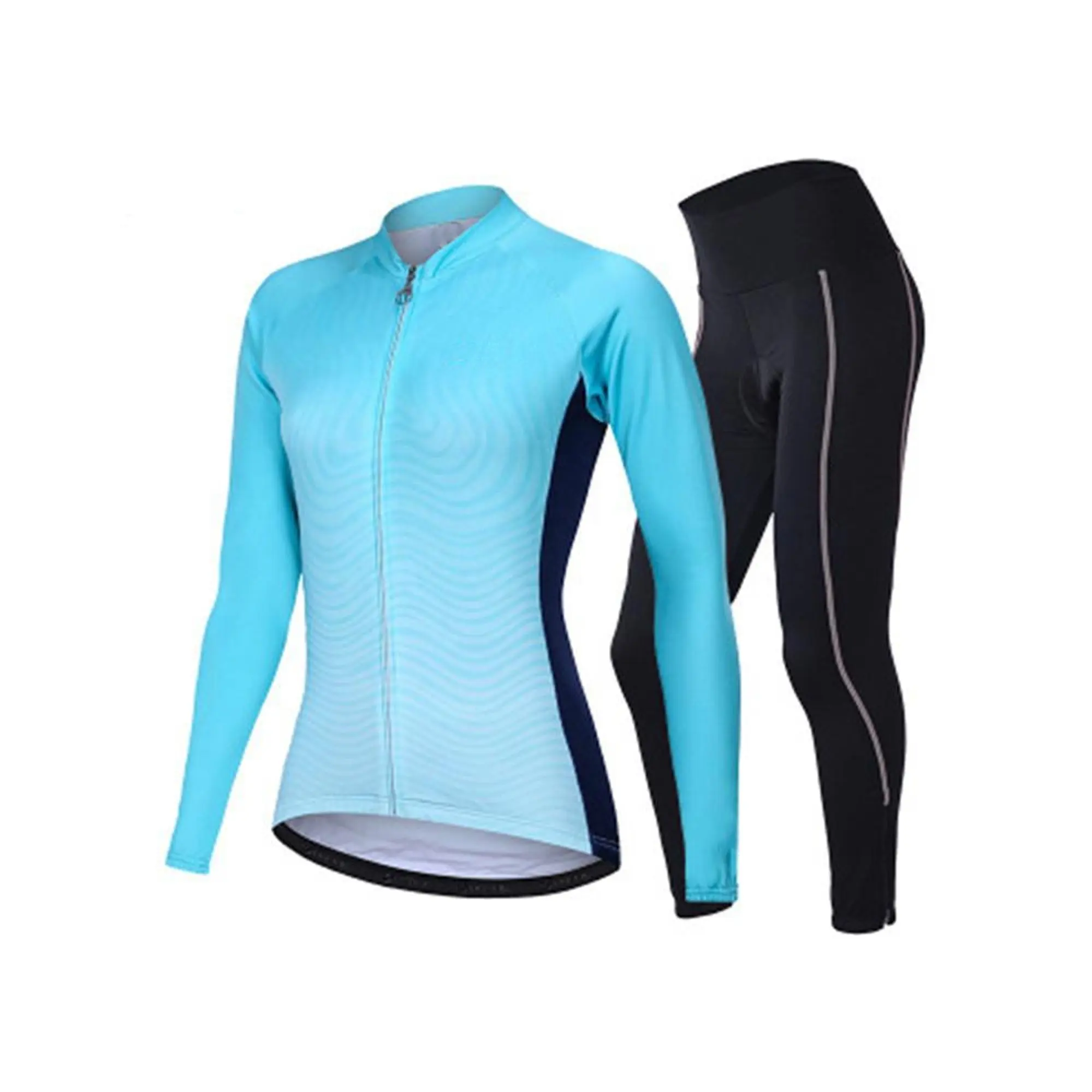 2021 Vrouw Lange Mouwen Wielertrui Set Sport Outfit Fiets Kleding Kit Mtb Millot Fietser Fiets Kleding Uniform Dragen