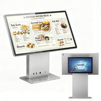 Terminal POS de Aluminio de 15.6 Pulgadas con Pantalla Dual, Elegante y Delgado, Táctil Android Todo en Uno para Comercio Minorista, Restaurantes y Kioscos