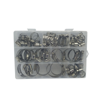 Ensembles de colliers de serrage en acier inoxydable 304 à prix abordable, mesure en pouces, électroplaqués, tailles personnalisables pour raccordement de tuyaux