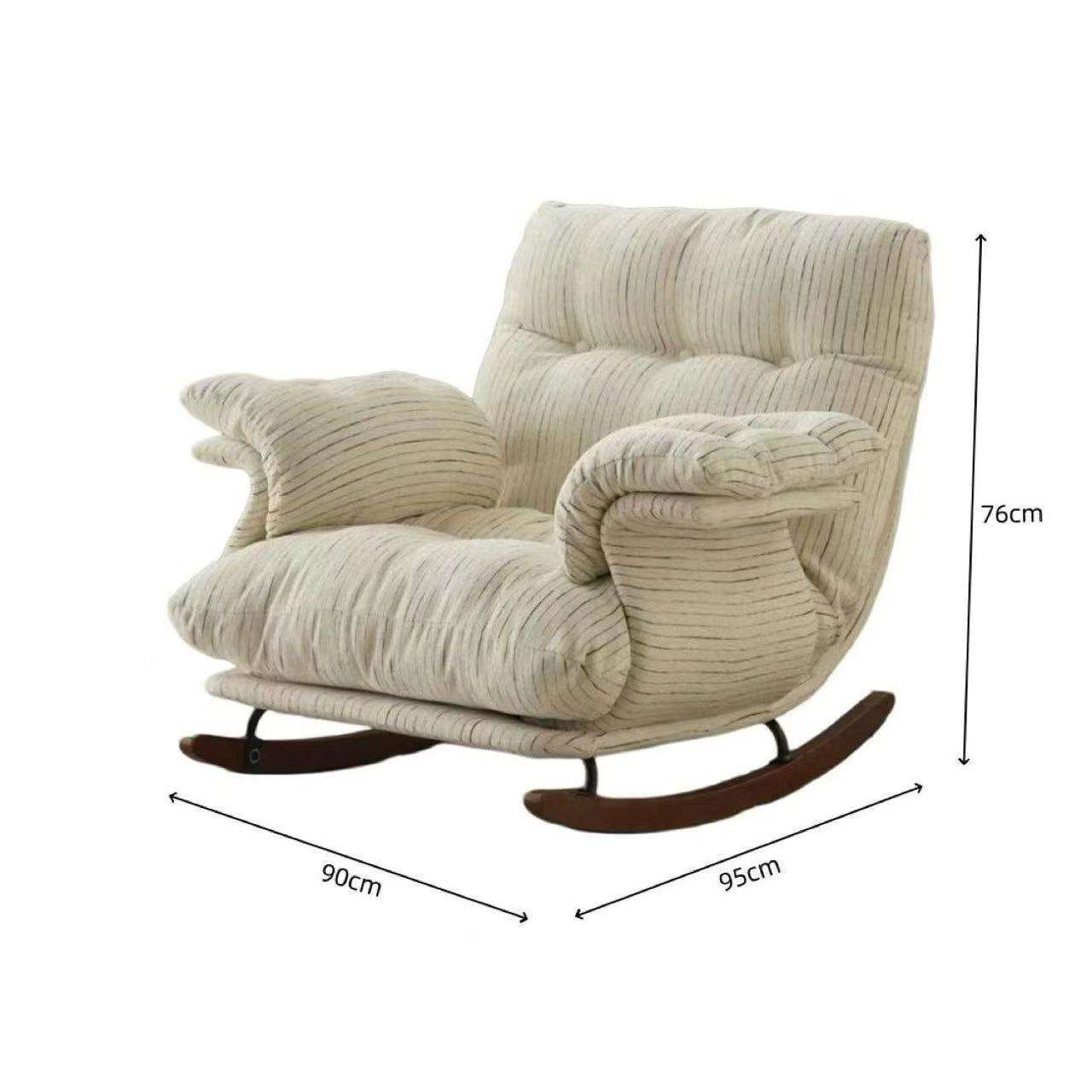 [Thickened] Apricot White Stripes