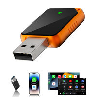 CP026-10 Callaway Universal In-Car Box Adaptor Nirkabel Serbaguna Koneksi USB-A Kontrol Suara untuk iPhone Android CarPlay