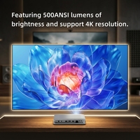 Proyektor Mini Pintar Portabel T9S 5g Nirkabel Video 4k Aplikasi Google Proyektor Home Theater Full HD Proyektor 4k