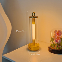 Lampe de nuit rechargeable à commande tactile Lampe de table d'extérieur portable sans fil pour le jardin, le camping et le chevet