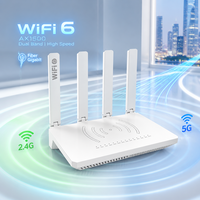 XPON ONT WiFi6 AX1500 HGU Fiber Optik ONU 4GE 1POTS 1USB3.0 Dual Band Gigabit FTTH Router Kompatibel EPON GPON