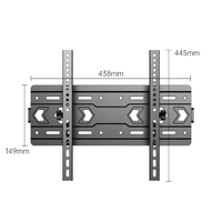 Soporte de pared para TV de 32-75 pulgadas Soporte de TV de metal de estilo fijo e inclinable para uso en oficina
