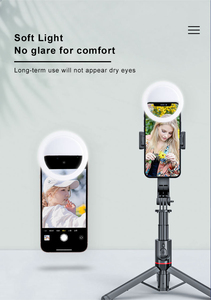 Mini xách tay có thể gập lại 36 đèn có thể điều chỉnh sạc điện thoại Clip <span class=keywords><strong>Led</strong></span> Video Selfie vòng ánh sáng - Product Image 3