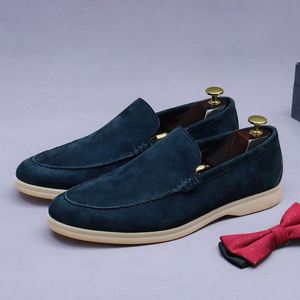 Chaussures en cuir souple pour hommes, fabriquées à la main, de haute qualité, avec une texture mate et un design rétro à bout pointu - Product Image 4