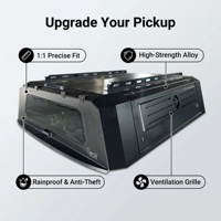 Toldo Retráctil Manual de Aleación de Aluminio con Caja Trasera y Cubierta Rígida para Jeep Gladiator Sport S 2020+ Work Truck