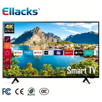 TV Pintar OEM Pabrik Kustom Tanpa Bingkai Pixel 55 Inci 60Hz 4K UHD FHD LED LCD QLED Google untuk Hotel, Game & Film