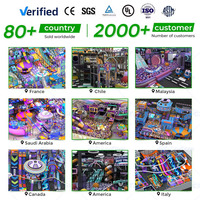 Parc de jeux intérieur commercial pour enfants, équipement d'aire de jeux pour enfants, solutions d'ensembles de jeux souples d'intérieur
