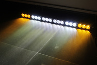 Barre lumineuse LED FDN 150W double couleur 27 \ "simple rangée droite pour voitures et camions compatible avec les modèles Defender & Wrangler