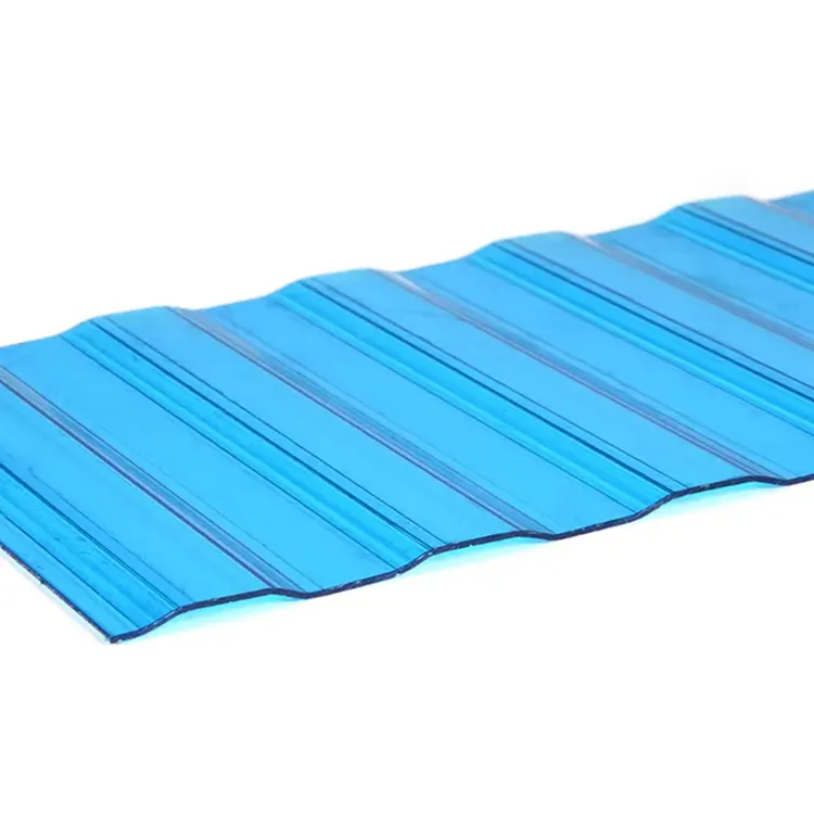 Transparent Plastic Multiwall Polycarbonate Corrugated Panels Roofing Sheet Uv Protected