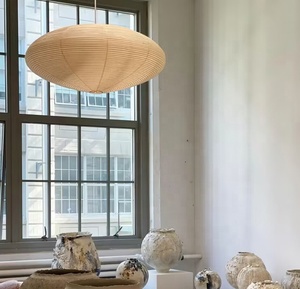 Lampe suspendue en <span class=keywords><strong>papier</strong></span> de riz japonais artisanal créatif, Wabi Sabi, hôtel, salon, lanterne décorative, lampe en <span class=keywords><strong>papier</strong></span> - Product Image 3