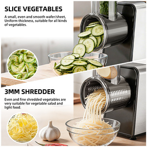Hachoir à viande électrique 800W, poussoir à saucisses, coupe-légumes, machine domestique en acier inoxydable brossé - Product Image 4