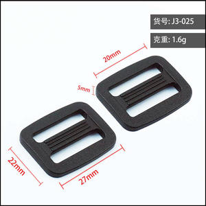 Hebillas de plástico con forma de D para bolsos, mochilas, cierre de correas ajustables, color sólido, estilo clásico J3-025 - Product Image 5