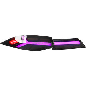 Kit de feux arrière LED de <span class=keywords><strong>garage</strong></span> n° 8 avec feux de freinage et de marche arrière pour Mustang EMPOW55 ABS fumé/teinté, nouveau, éclairage 12V - Product Image 1