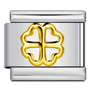 Module italien DIY Fashion Bangle Acier <span class=keywords><strong>Or</strong></span> Argent Estampage Motif Bracelet à breloques italien - Product Image 4