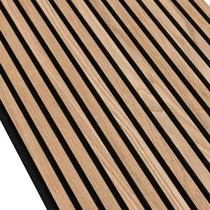 New Sound Isolation Wooden Grooved Acoustic Panel Absorbing Panels