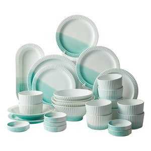 Ensemble d'assiettes à vaisselle à bol Simple de Style nordique vaisselle en céramique écologique avec baguettes <span class=keywords><strong>Kit</strong></span> de tasse Ins domestique - Product Image 5