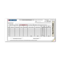Livres de tickets de dépôt personnalisés imprimés en papier autocopiant (dupliqué, triplicat)