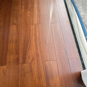 Parquet en bois dur d'ingénierie en teck certifié FSC, sans nœuds, surface antidérapante, à rainures et languettes, lisse, multicouche 15 mm pour centre commercial - Product Image 5