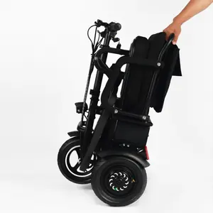 Toptan kıdemli otomatik katlanır seyahat ışık büyük 4 tekerlekli off road hareketlilik scooter