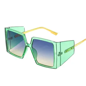 Nuevas gafas de sol 2244 de leopardo retro de color gelatina para hombres y mujeres