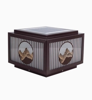 Nouveau Style IP65 étanche aluminium LED colonne lumière courant alternatif jardin paysage extérieur borne lumière solaire alimenté
